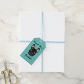French Bulldog Cadeaulabel (Met Touw)