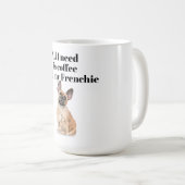 French Bulldog Café Mug pour les amoureux français (Devant droit)