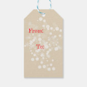 French Bulldog Christmas Cadeaulabel (Achterkant)