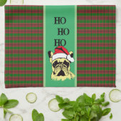 French Bulldog Christmas Cartoon Serviettes de cui (Plié)