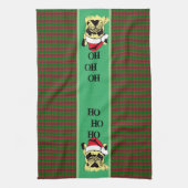 French Bulldog Christmas Cartoon Serviettes de cui (Vertical)