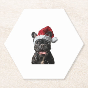 French Bulldog Christmas Kartonnen Onderzetters