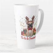 French Bulldog Christmas Mug – Fa La La Frenchie (Angle droit)