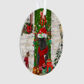 French Bulldog Christmas Ornament (voorkant)