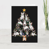 French Bulldog Christmas Tree Frenchie Dog Xmas Pa Kaart (Voorkant)