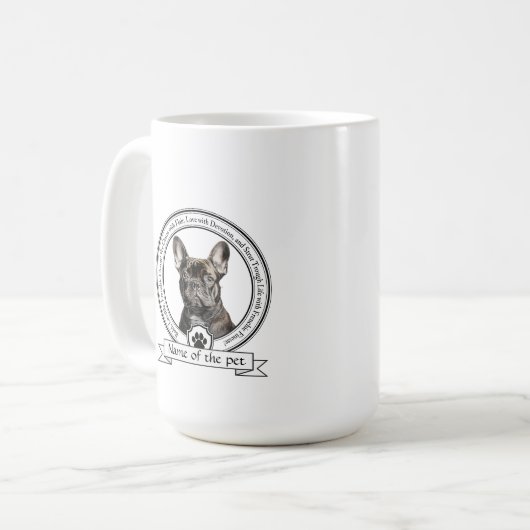 French Bulldog Credo Coffee Mug (Devant gauche)
