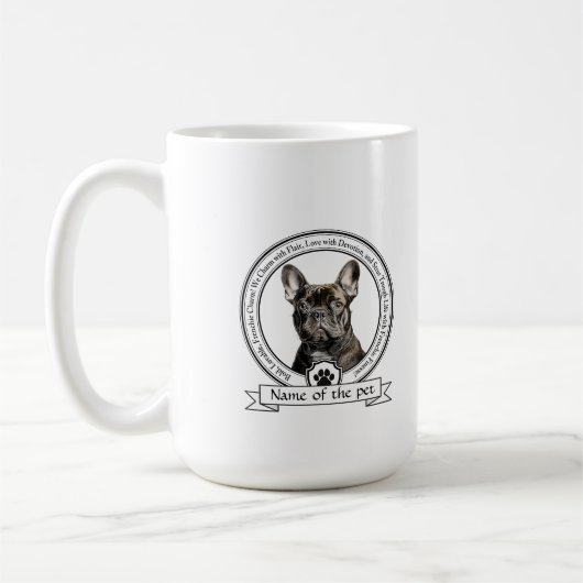 French Bulldog Credo Coffee Mug (Gauche)