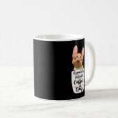 French Bulldog dans une tasse de café maman chien (Devant droit)
