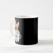 French Bulldog dans une tasse de café maman chien (Devant gauche)