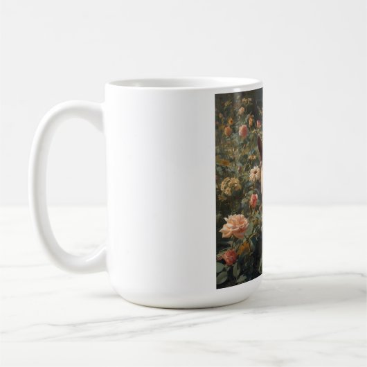 French Bulldog Elégant café Mug (Gauche)