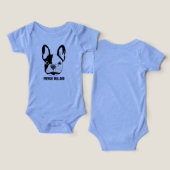 French Bulldog face on toddlers baby (Design Recto & Verso)