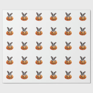 French Bulldog Fijne Halloween pompoen Klassiek T- Cadeaupapier