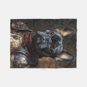 French Bulldog Fleece Blanket (Voorkant (Horizontaal))