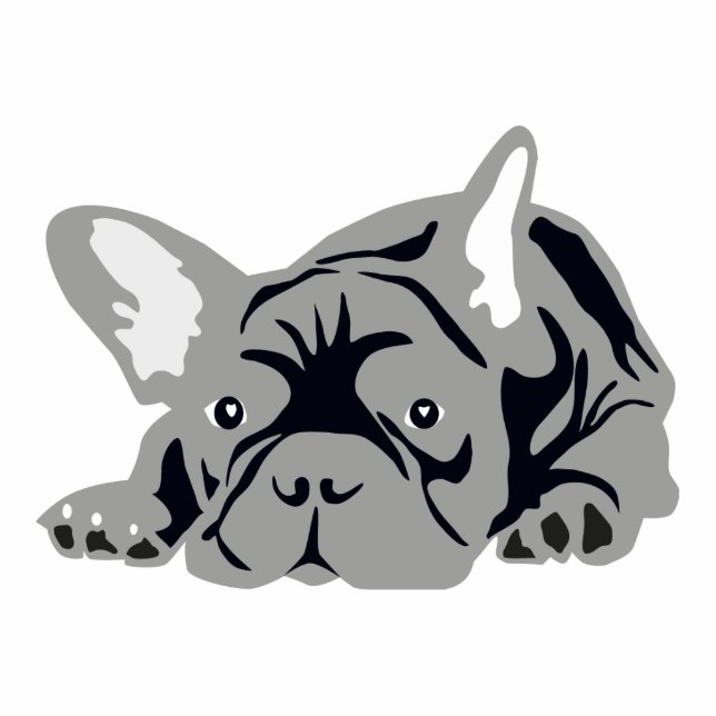 French Bulldog Fotobeeldje Magneet (Voorkant)
