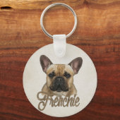 French Bulldog - Frenchie Dog Sleutelhanger (Voorkant)