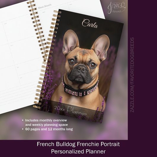 French Bulldog Frenchie Portrait Personnalisé