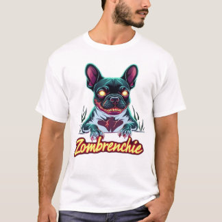 French Bulldog Frenchie Zombie Dog Halloween Essen T-shirt