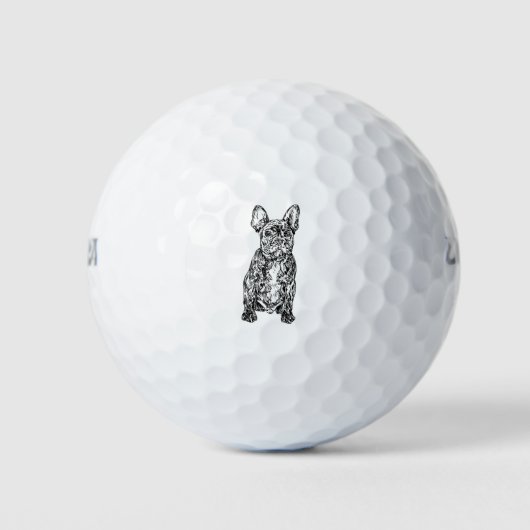 French Bulldog Golfballen (Voorkant)