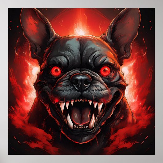 French Bulldog Gone Wrong Poster (Voorkant)
