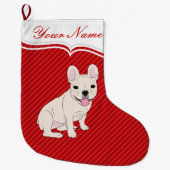 French Bulldog Grote Kerstsok (Voorkant)