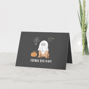 French Bulldog Halloween Cute Boo-Dog 2020 T-shirt Feestdagen Kaart