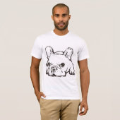 French Bulldog Handwritten Illustration Tshirt (Voorkant volledig)