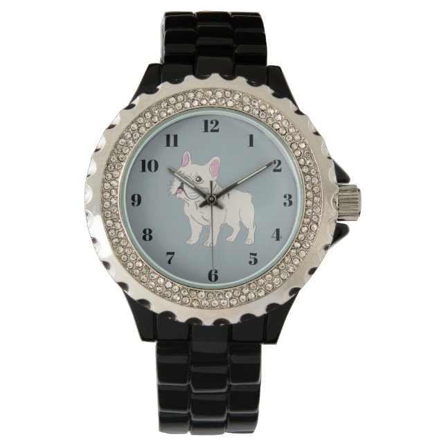 French Bulldog Horloge (Voorkant)