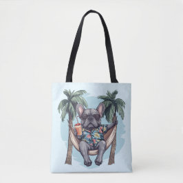 French Bulldog In Hawaiian Top Draagtas