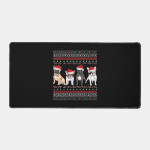 French Bulldog lelijke kersttrui essentiële T- Bureaumat