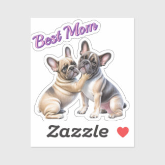 French Bulldog Liebe französische Bulldogge  Sticker