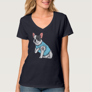 French Bulldog Love Mam Tattoo Frenchie Dog Owner T-shirt