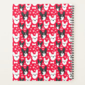French Bulldog Motif hebdomadaire mensuel (Dos)