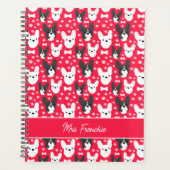 French Bulldog Motif hebdomadaire mensuel (Devant)
