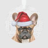 French Bulldog Name and Photo Holiday Christmas (dos)