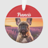 French Bulldog Name and Photo Holiday Christmas (devant)