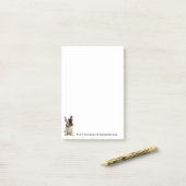 French Bulldog Personnaliser les notes post-it (Sur un bureau)