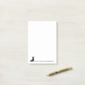 French Bulldog Personnaliser les notes post-it (Sur un bureau)