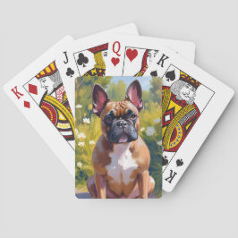 French Bulldog | Pet Painting Dog Art Pokerkaarten