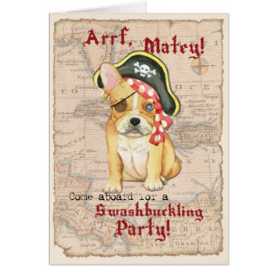 French bulldog Pirate Invite