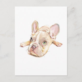 French Bulldog Postcard, Dog Mom Gift Briefkaart