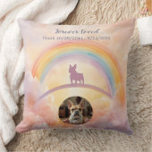 French Bulldog Rainbow Bridge Memorial Throw Kussen (Deken)