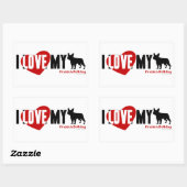French Bulldog Rechthoekige Sticker (Vel)
