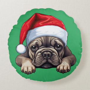 French Bulldog Rond Kussen