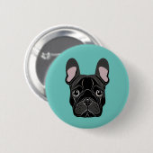 French Bulldog Ronde Button 5,7 Cm (Voorkant /achterkant)