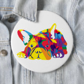 French Bulldog Ronde Button 6,0 Cm (In situ)