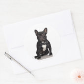 French Bulldog Ronde Sticker (Envelop)