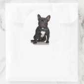 French Bulldog Ronde Sticker (Tas)