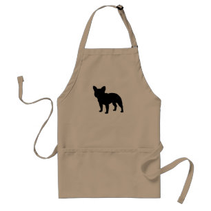 French Bulldog Silhouette Frenchie-Hondenliefheb Standaard Schort