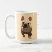 French Bulldog, Soft Peach Koffiemok (Links)