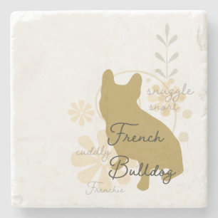 French Bulldog Stenen Onderzetter